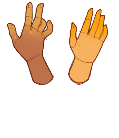 Hands Share the same effect as their full drink counterparts, but this effect does not go past their fingers.