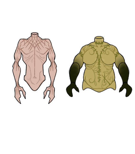 Bodies Ears are significantly smaller but share the same general shape.